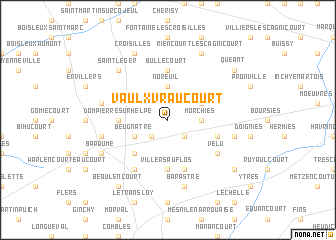 map of Vaulx-Vraucourt