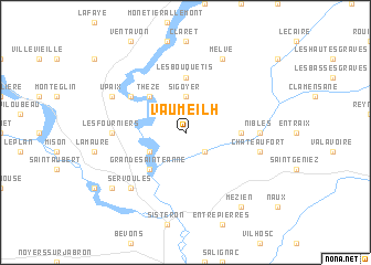 map of Vaumeilh