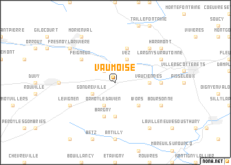 map of Vaumoise