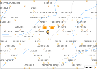 map of Vaunac
