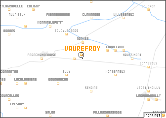 map of Vaurefroy