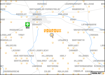 map of Vauroux