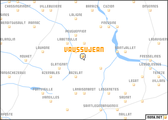 map of Vaussujean