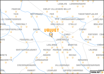 map of Vauvet