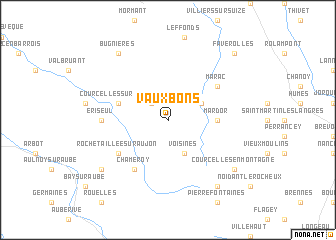 map of Vauxbons