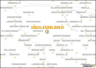 map of Vaux-lès-Palameix