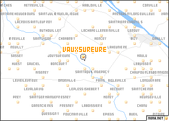 map of Vaux-sur-Eure