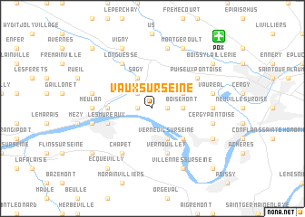 map of Vaux-sur-Seine