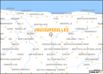 map of Vaux-sur-Seulles