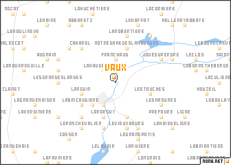 map of Vaux