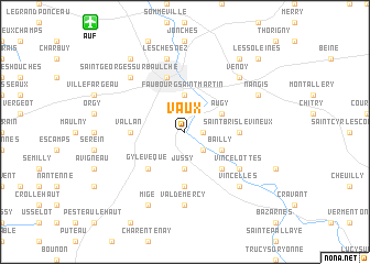 map of Vaux