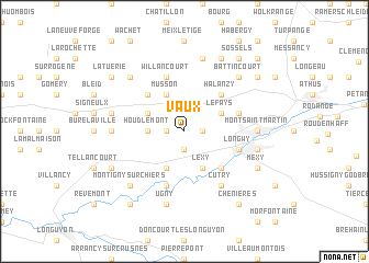 map of Vaux