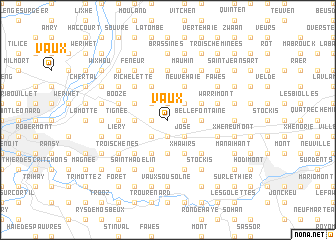 map of Vaux