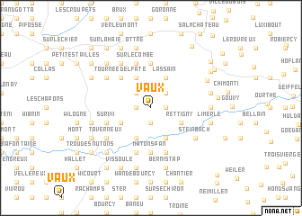 map of Vaux