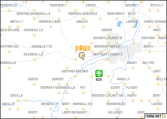 map of Vaux