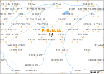 map of Vauzelle