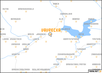 map of Vavrečka