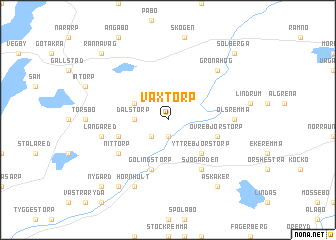 map of Växtorp