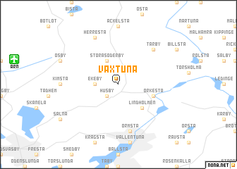 map of Vaxtuna