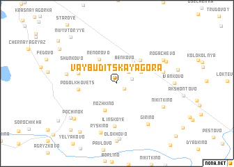 map of Vaybuditskaya-Gora