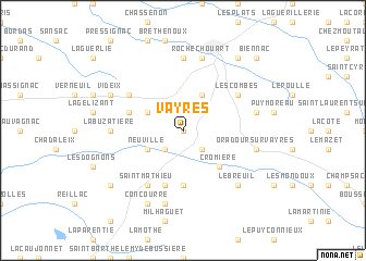 map of Vayres