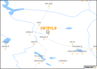 map of Väyrylä