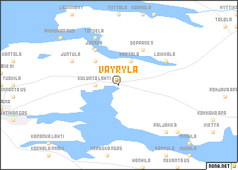map of Väyrylä