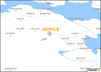 map of Väyrylä