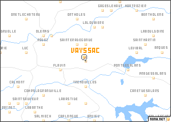 map of Vayssac