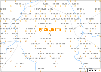 map of Vazeliette