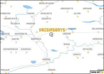 map of Vazgirdonys
