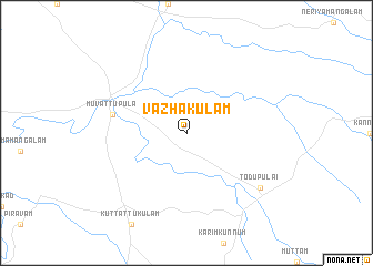 map of Vāzhākulam