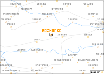 map of Vazhanka