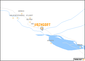 map of Vazhgort