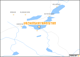 map of Vazhinskaya Pristan\