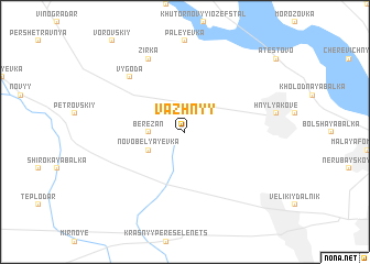 map of Vazhnyy