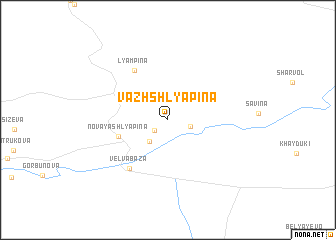 map of (( Vazh-Shlyapina ))