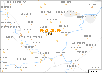 map of Vazhzhova