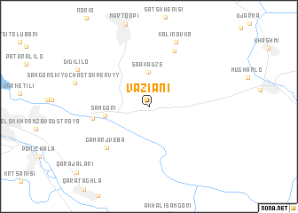 map of Vaziani