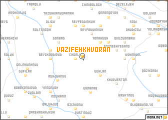 map of Vaz̧īfeh Khvorān