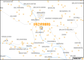 map of Vazīrābād