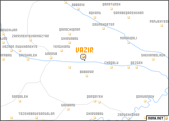 map of Vazīr