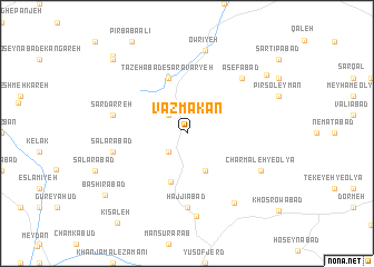 map of Vazmakān