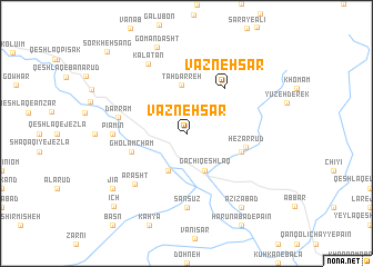 map of Vazneh Sar