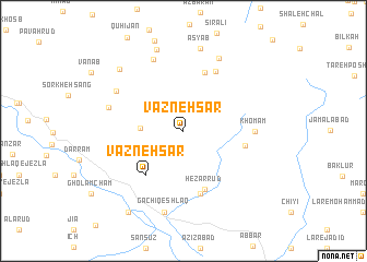 map of Vazneh Sar