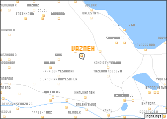 map of Vazneh