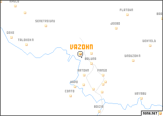 map of Vazohn