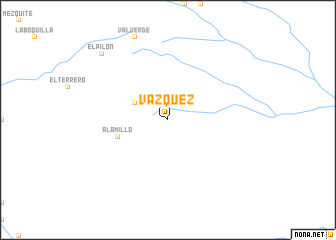 map of Vázquez