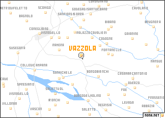 map of Vazzola