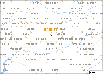 map of Veauce